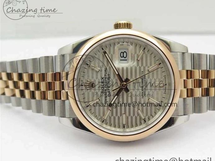 0123 TravelReady DateJust 36 SS RG 126201 BP Maker 1:1 Best Edition Silver Dial on Jubilee Bracelet 2506